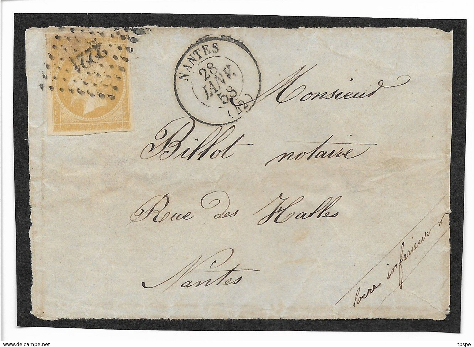 N°13Al Citron (TB) Sur Devant De Lettre, Cote 75, Voir Photos - 1853-1860 Napoleone III