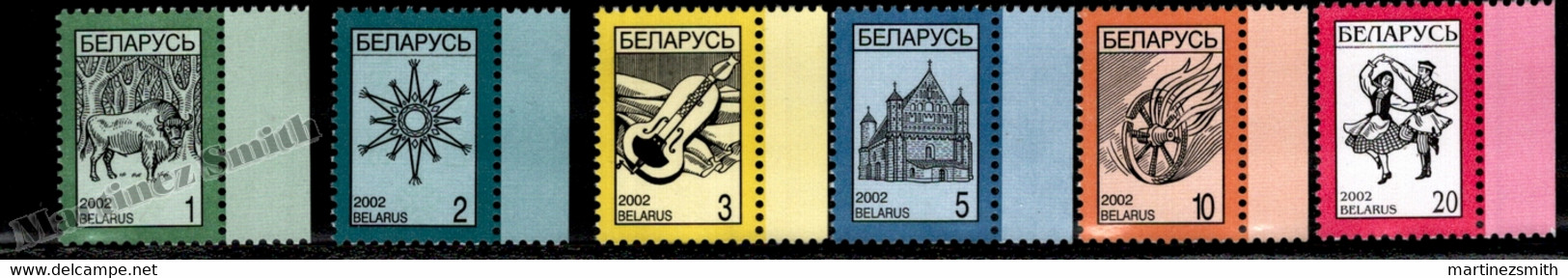 Belarus - Bielorussie 2002 Yvert 401-06, Definitives, Different Motives - MNH - Belarus