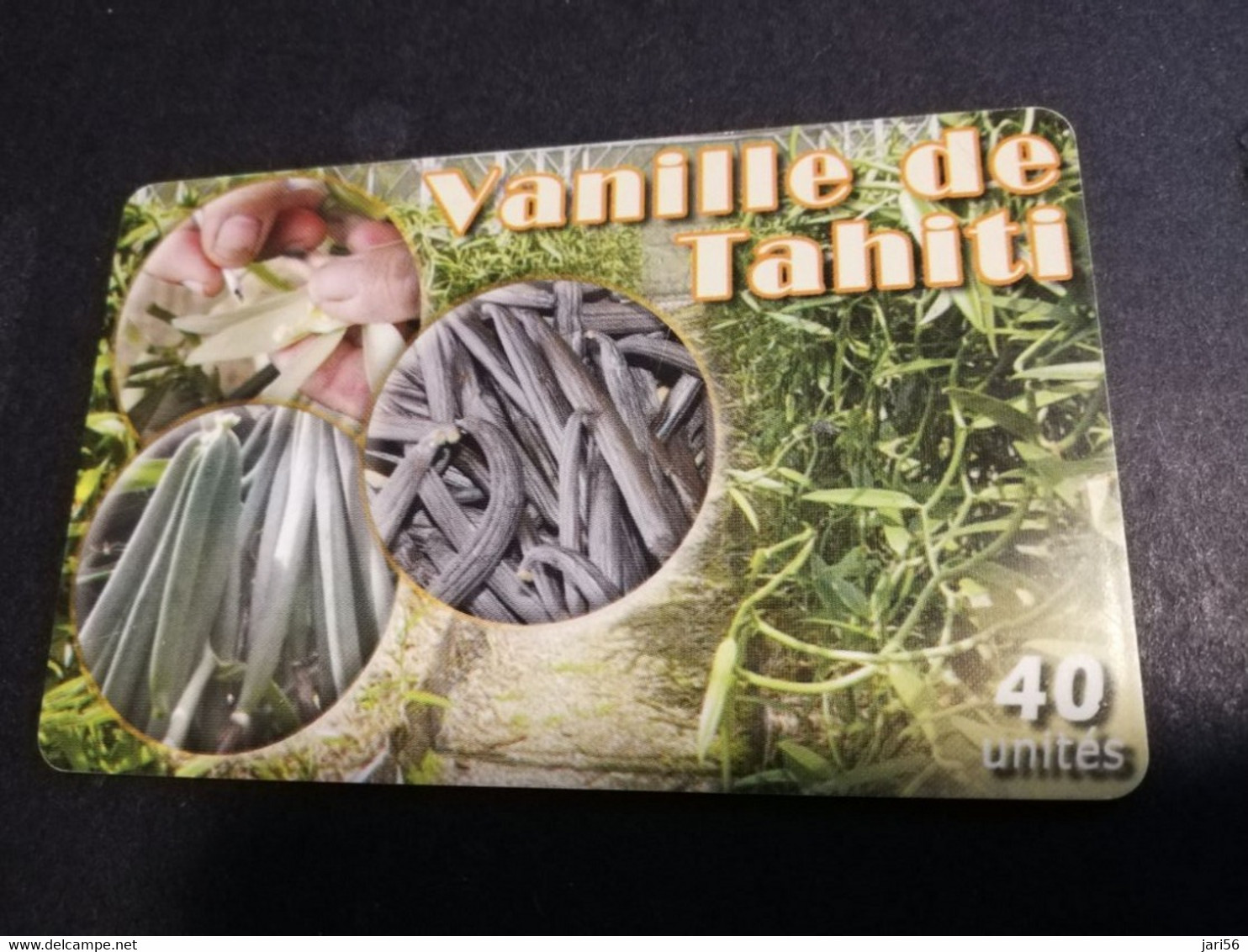 POLINESIA FRANCAISE  CHIPCARD  40 UNITS  VANILLE DE TAHITI         **4924** - Polynésie Française