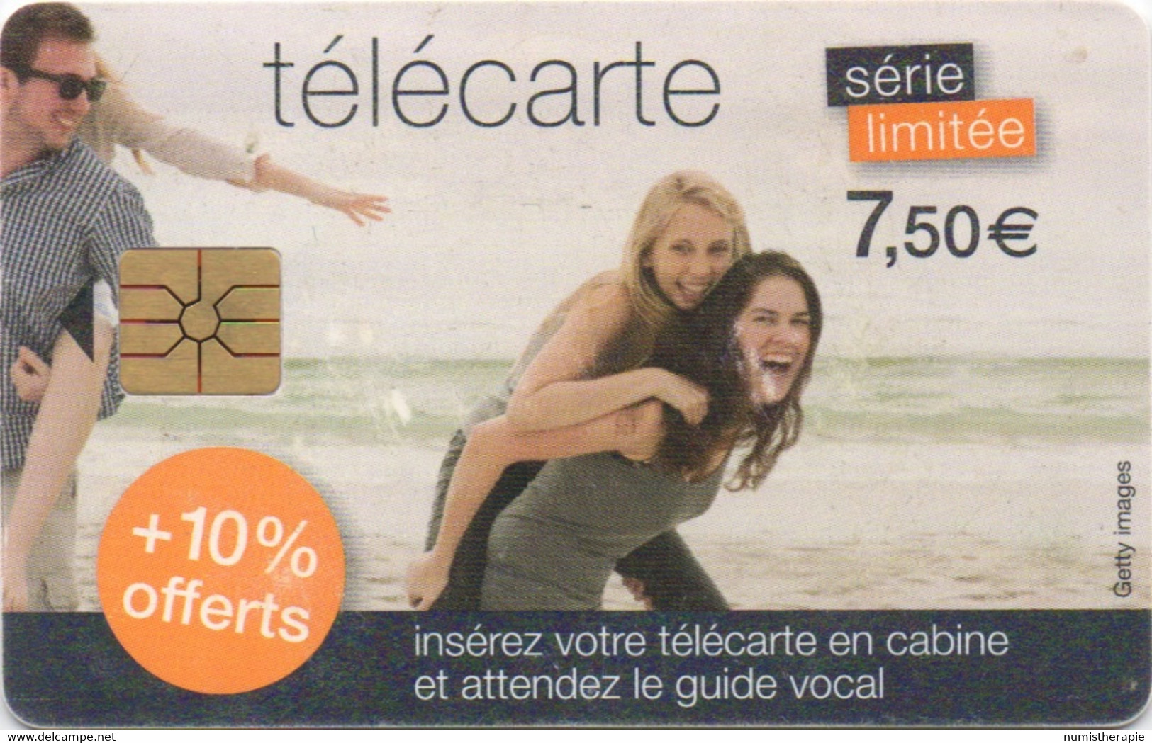 Télécarte Série Limitée 7,50€ +10% Offerts - 2013