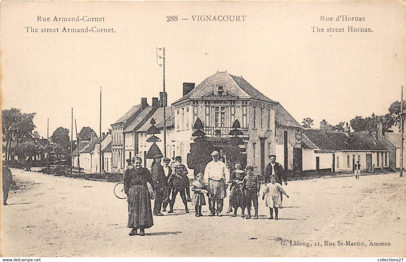 80-VIGNACOURT- RUE ARMAND-CORNET - RUE D'HORNAS - Vignacourt