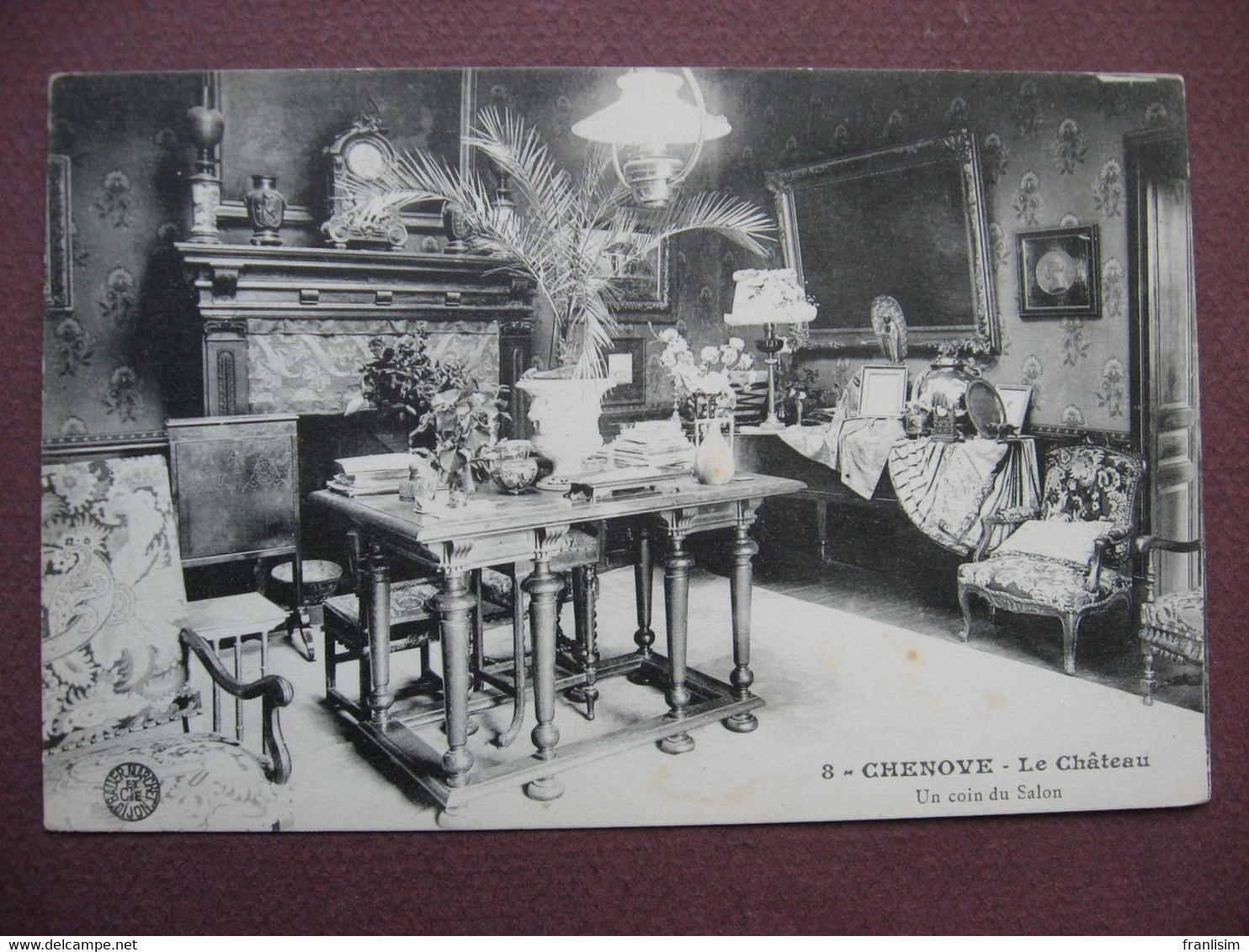 CPA  21 CHENOVE Le Chateau Un Coin Du Salon MAISON BOURGEOISE 7 Rue Charles POISOT Meubles - Chenove