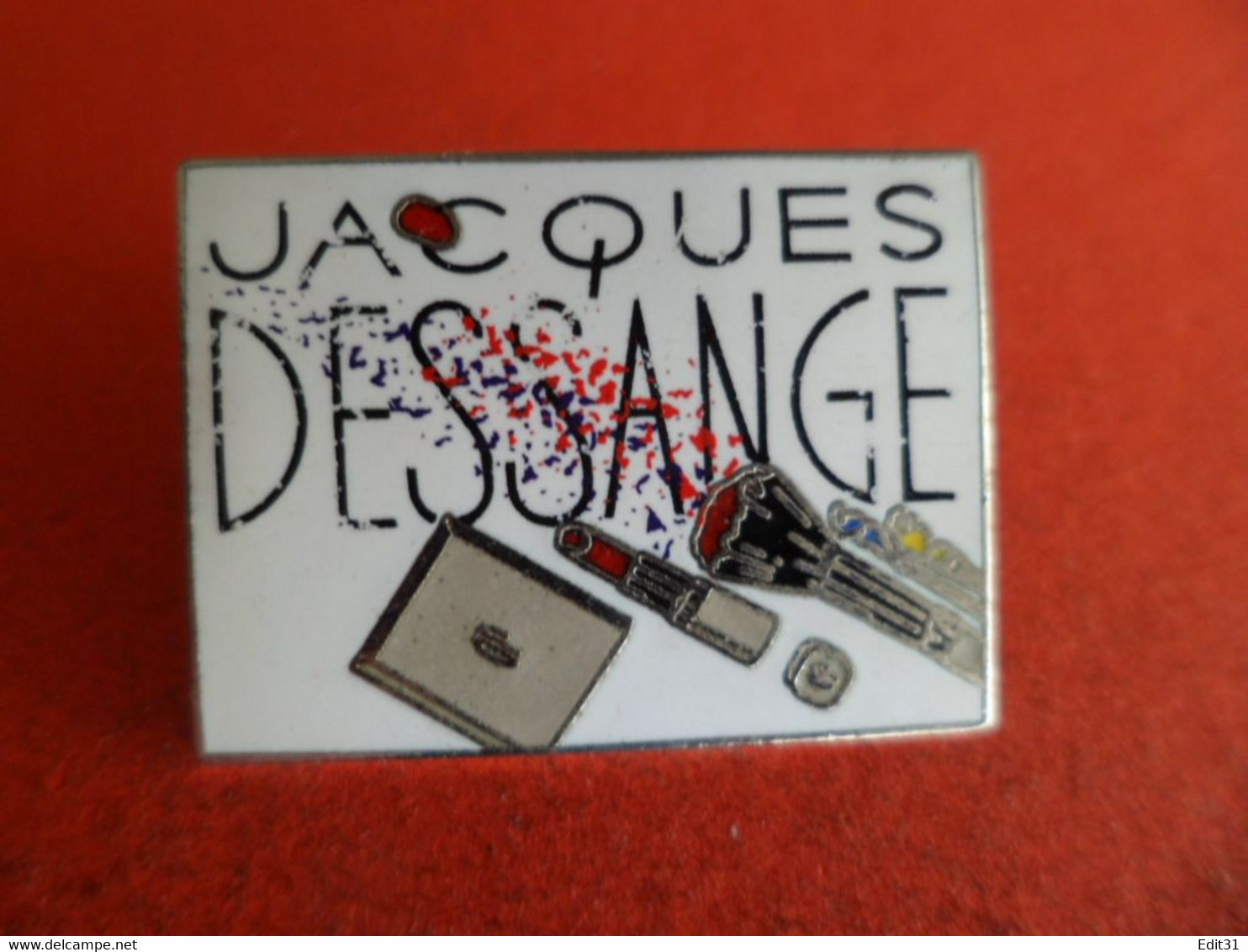Pins Email - EGF - Superbe Pin's Parfum Jacques DESSANGE Femme Maquillage Signé Demons Et Merveilles - Parfums