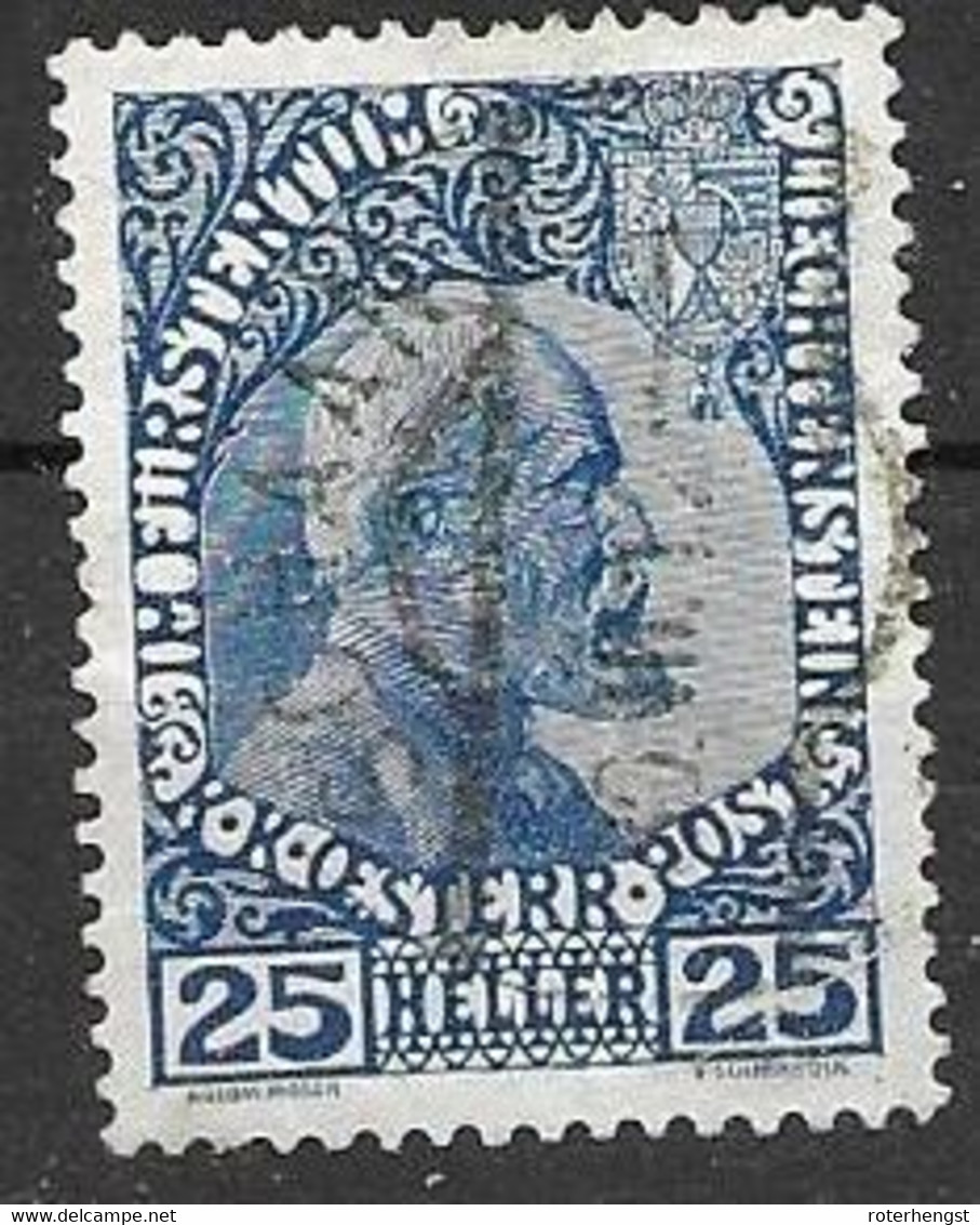 Liechtenstein VFU Schaan 30.3.1912 Early Use 65 Euros - Used Stamps