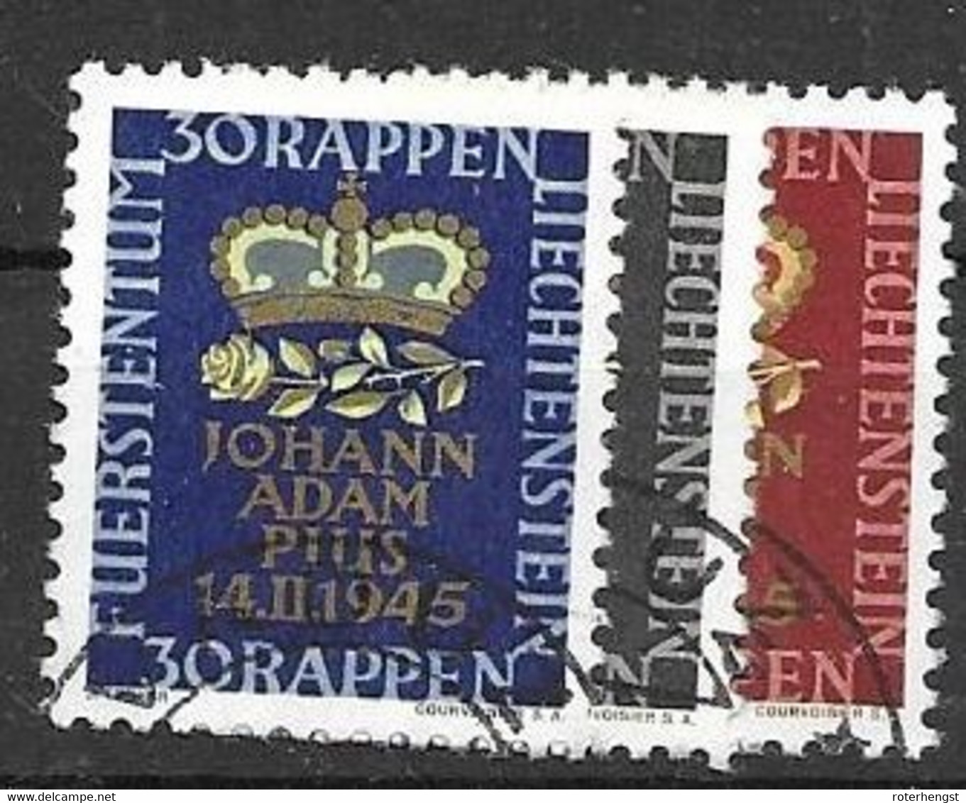 Liechtenstein VFU 1945 Set 12 Euros - Used Stamps