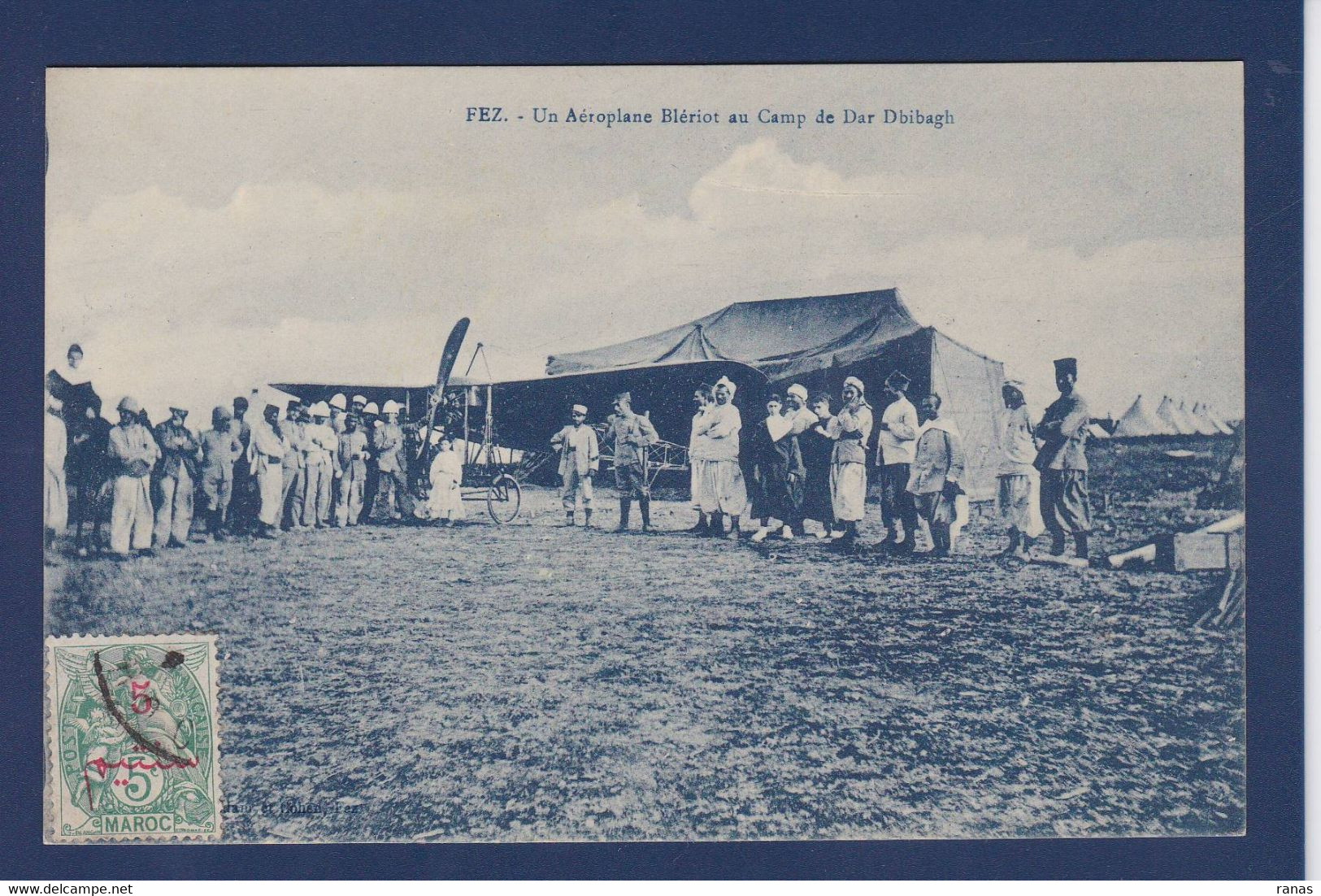 CPA Maroc > Fez (Fès) Aviation Blériot Circulé - Fez (Fès)