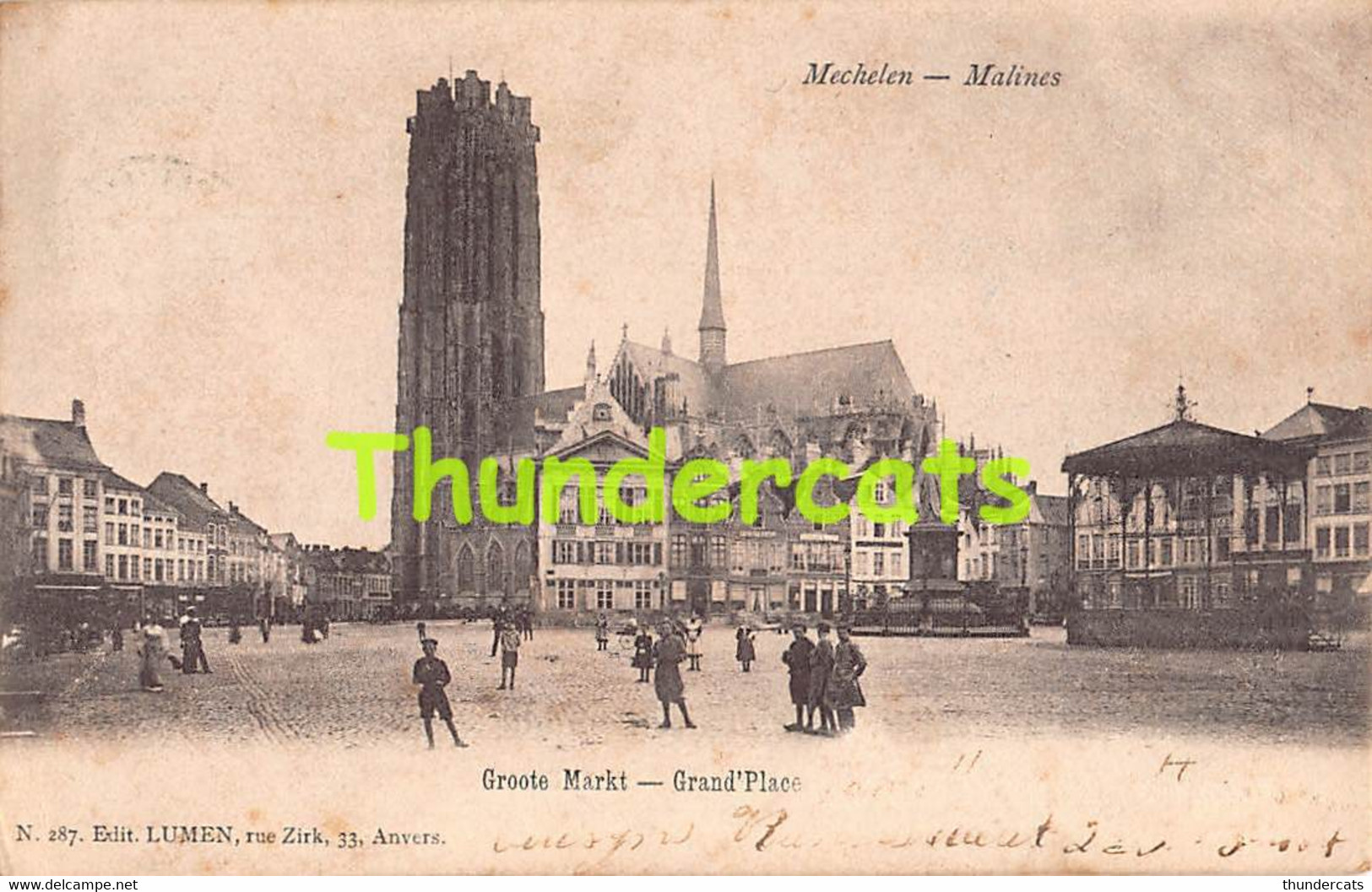 CPA MECHELEN MALINES GROOTE MARKT GRAN PLACE - Malines