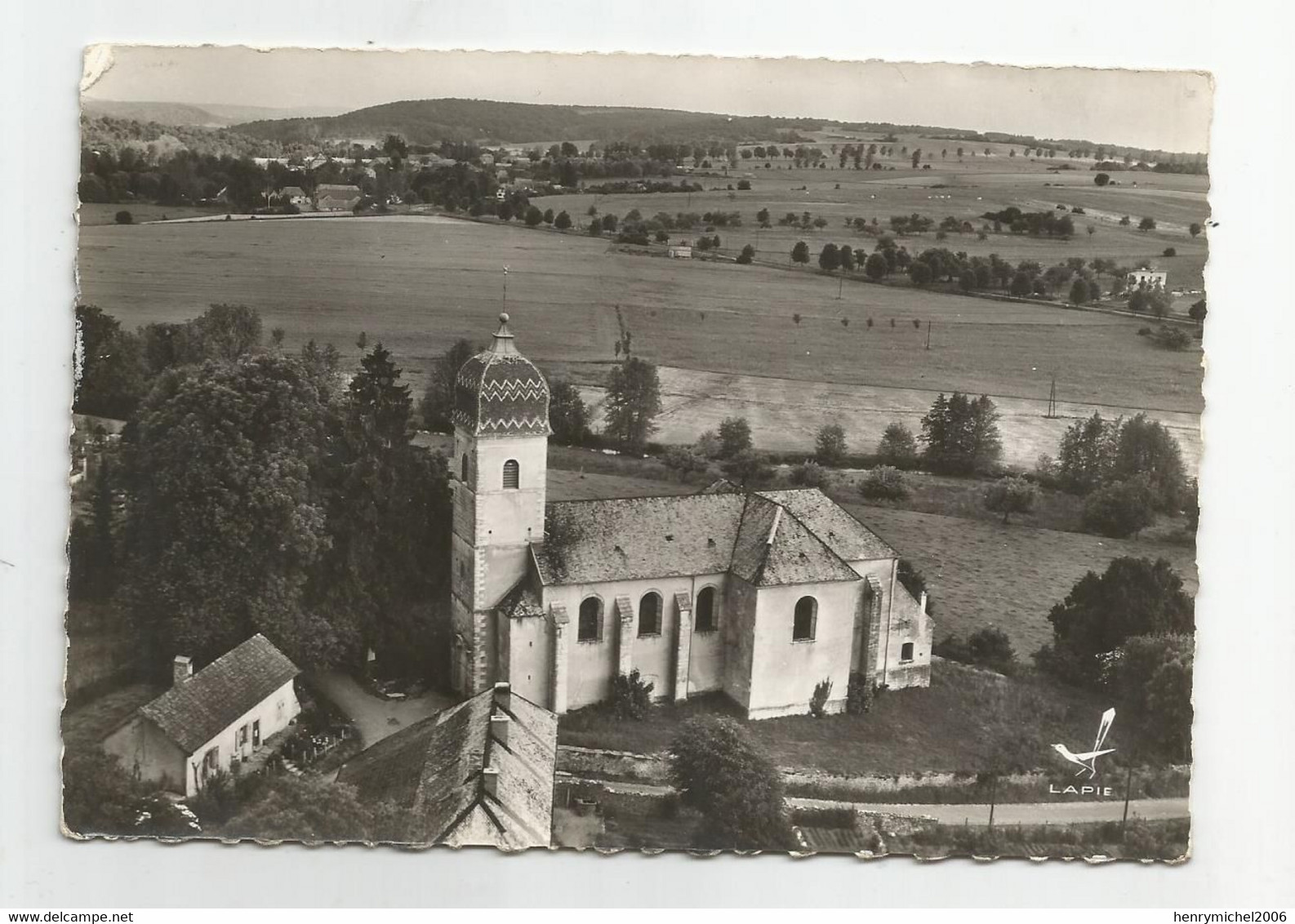 70 Haute Saone Loulans L'église En Avion Ed Lapie - Sonstige & Ohne Zuordnung