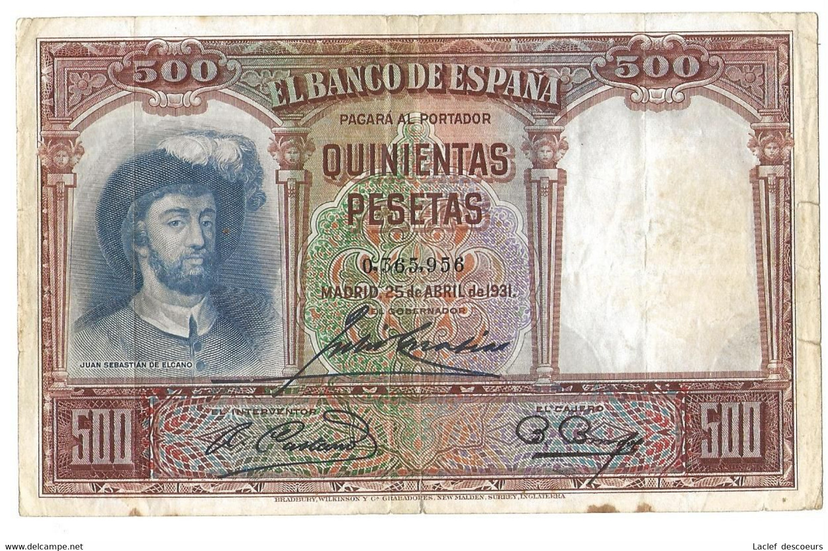 500 Pesetas Espagne 1931 - 500 Pesetas