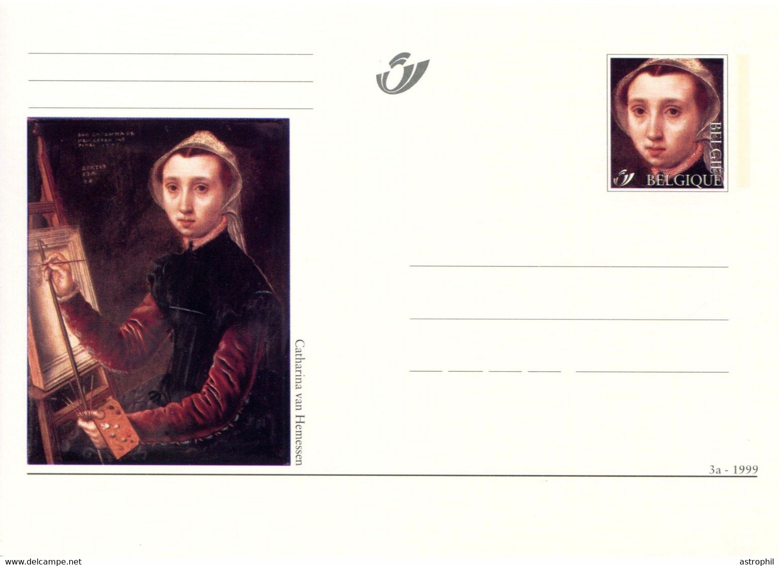 11199529 BE 199901003; L'art Au Féminin; 3 Cartes Postales Illustrées; Cob BK76-78 - Cartes Postales 1951-..