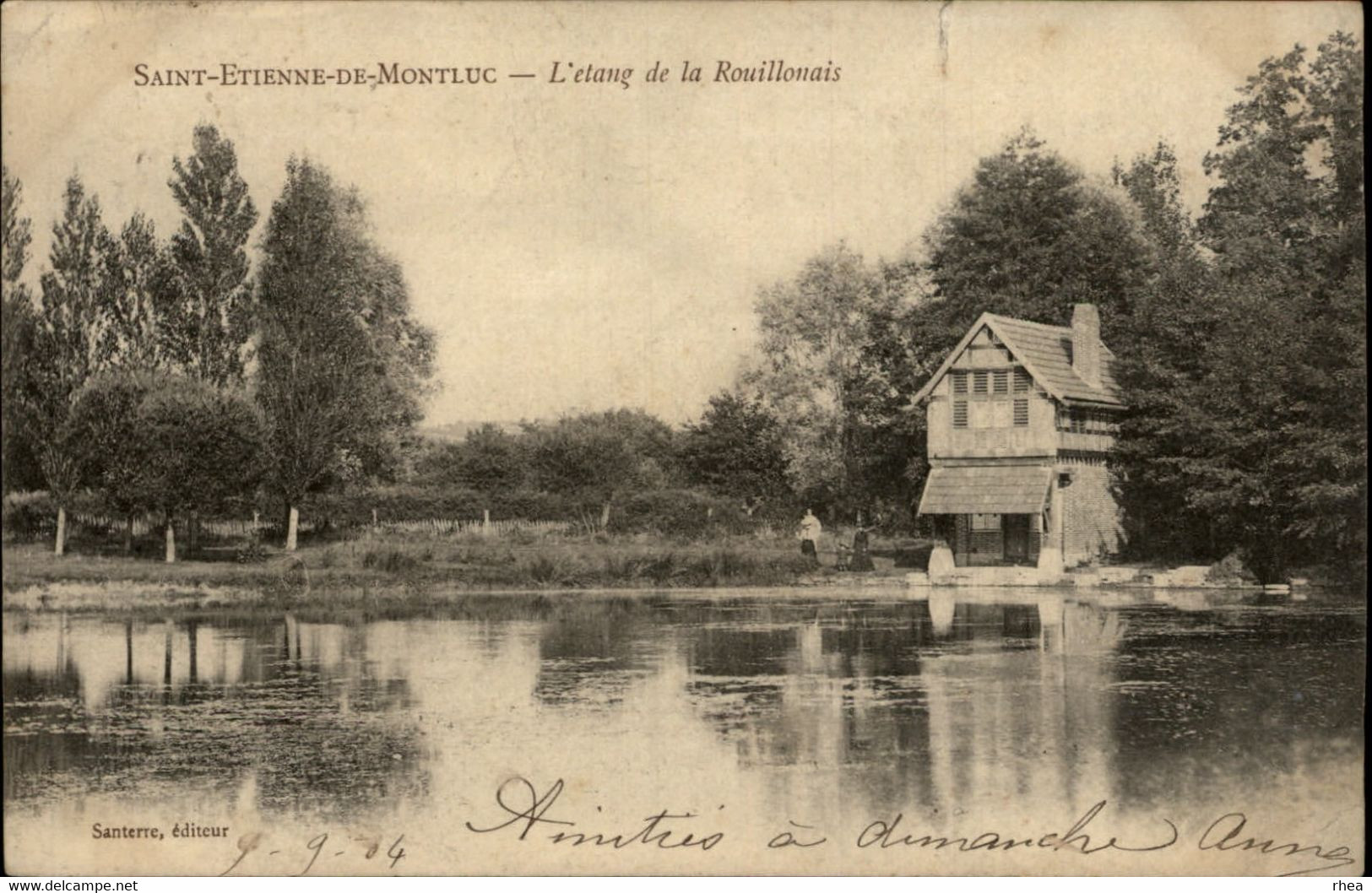 44 - SAINT-ETIENNE-DE-MONTLUC - L'Etang De La Rouillonnais - Timbre Taxe - Saint Etienne De Montluc