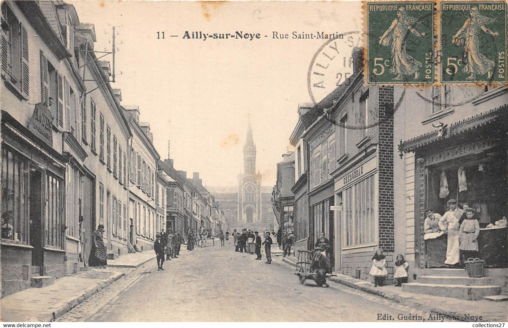 80-AILLY-SUR-NOYE- RUE SAINT-MARTIN - Ailly Sur Noye