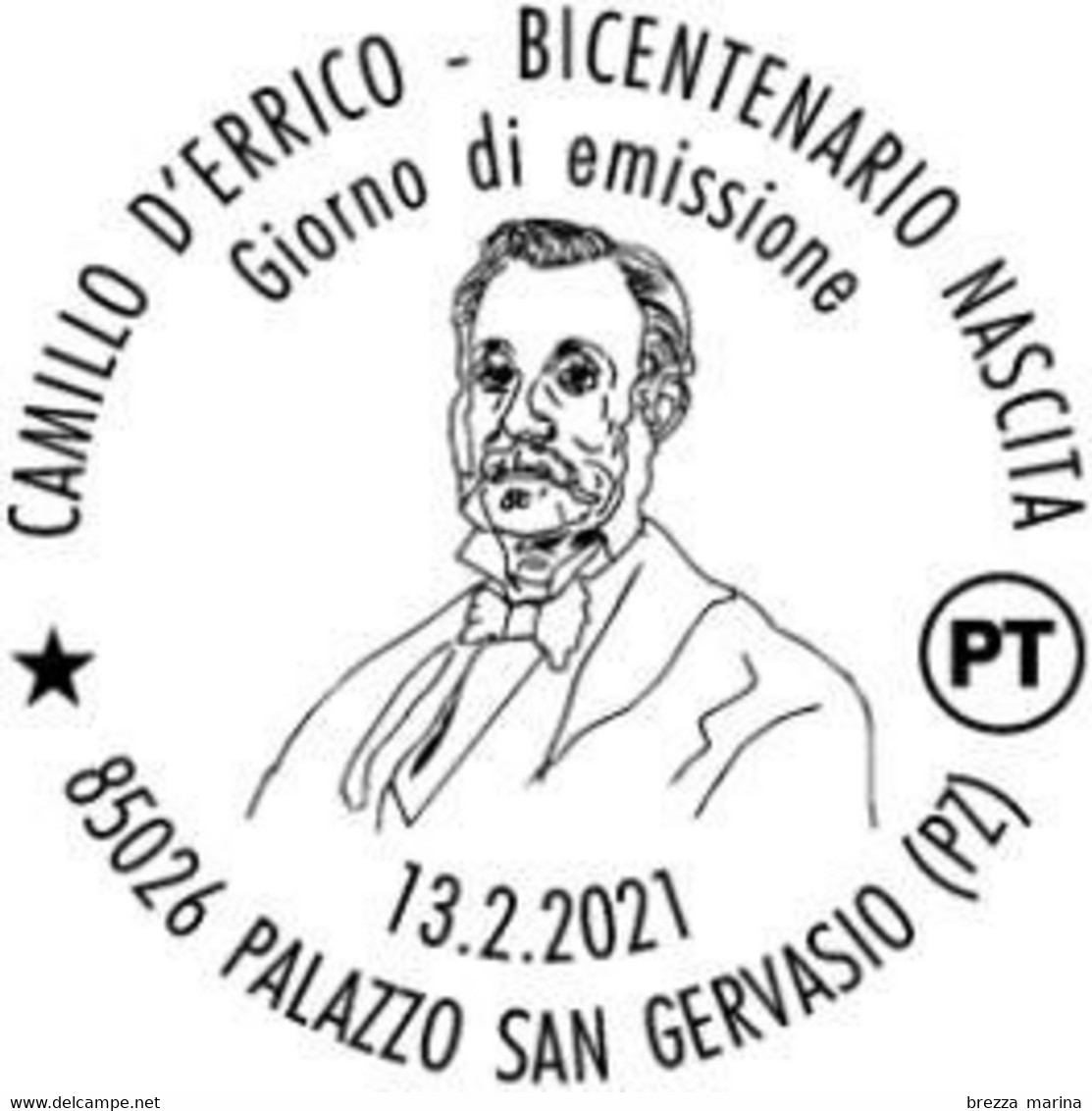 Nuovo - MNH - ITALIA - 2021 - 200 Anni Della Nascita Di Camillo D’Errico, Patriota E Sindaco – B - Alfanumerico - 2021-...: Neufs