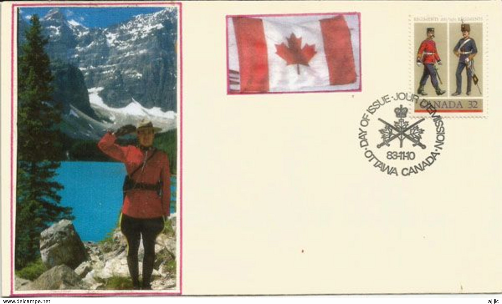 Royal Canadian Regiment (Centenaire). Belle Lettre D'Ottawa. - Enveloppes Commémoratives