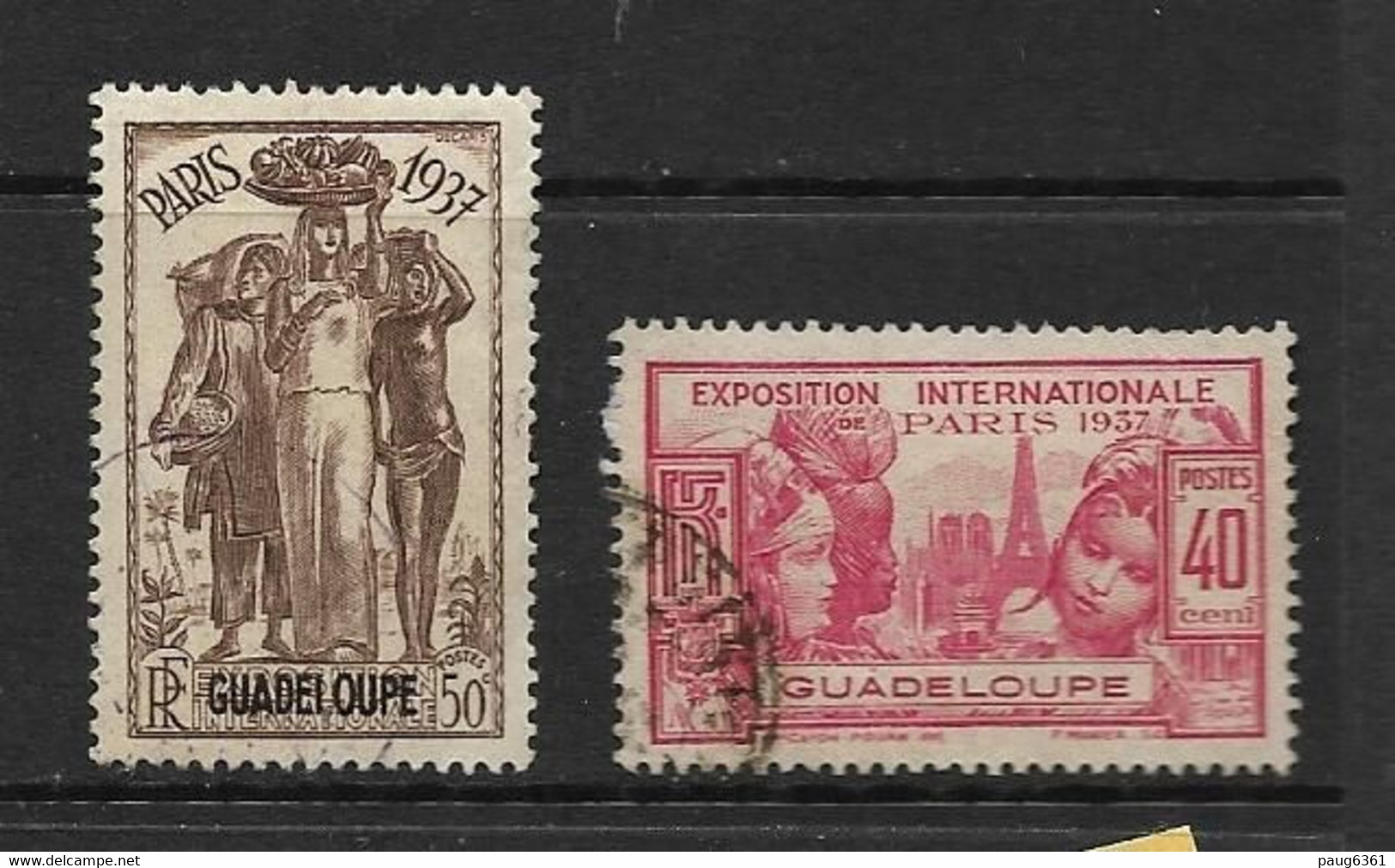 GUADELOUPE 1939/40   YVERT N°135/36  OBLITERE - Used Stamps