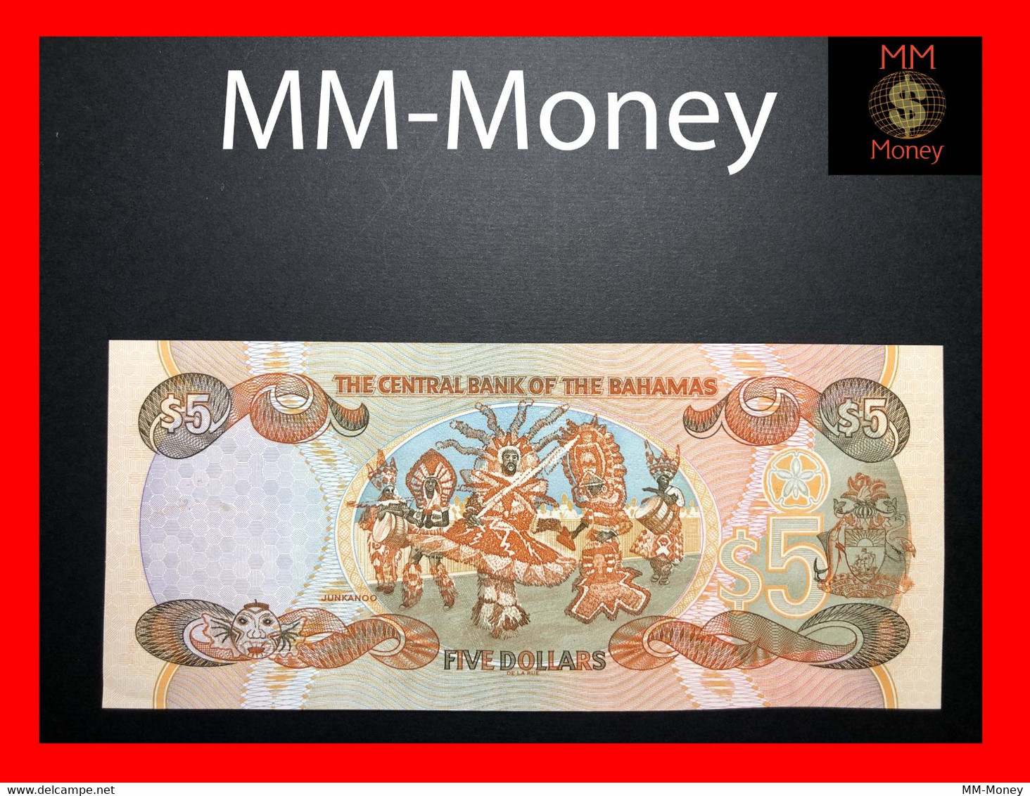 BAHAMAS 5 $ 2001 P. 63 B UNC    [MM-Money] - Bahamas