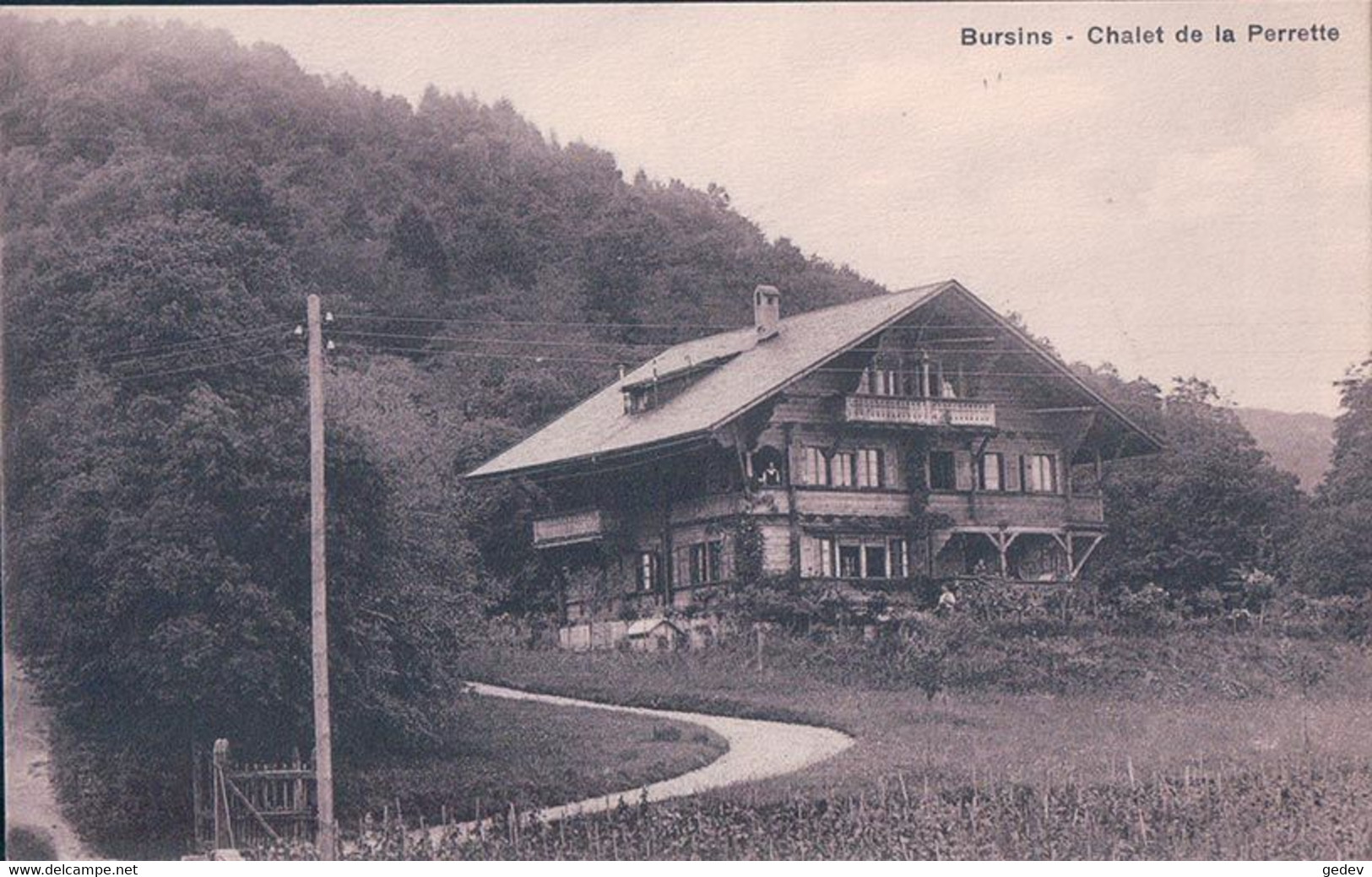 Bursins VD, Chalet De La Perrette (2641) - Bursins