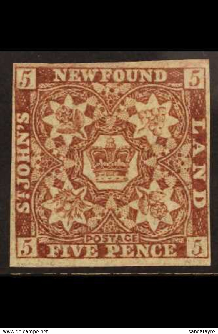 1862-64 5d Red Brown, SG 19a, Mint With Four Good Margins, An Attractive Example. For More Images, Please Visit Http://w - Andere & Zonder Classificatie