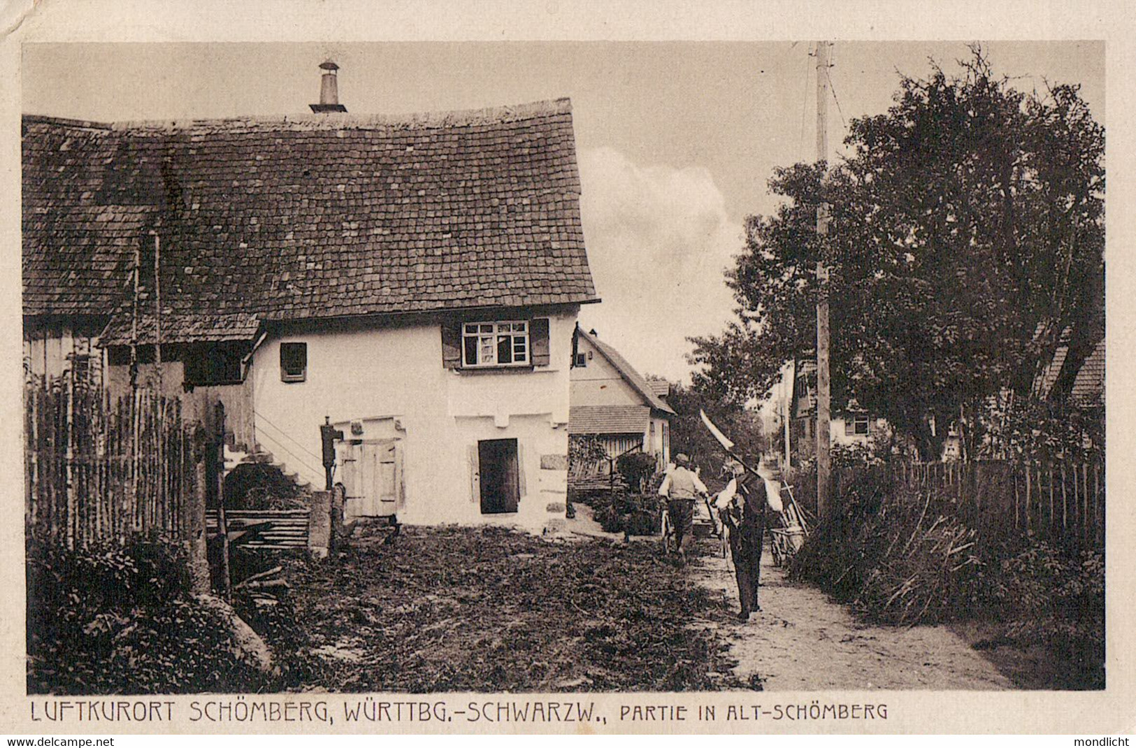 Luftkurort Schömberg, Württbg.-Schwarzwald, Partie In Alt-Schömberg. 1917. - Schömberg