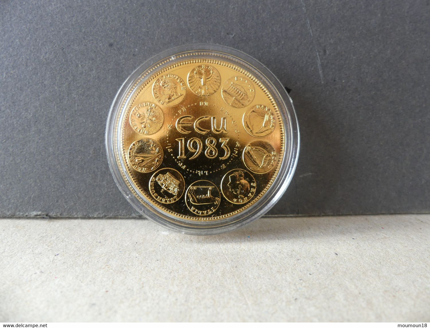 Ecu Euro Europa 1983 Trésor Du Patrimoine Monnaie De Paris - Variëteiten En Curiosa