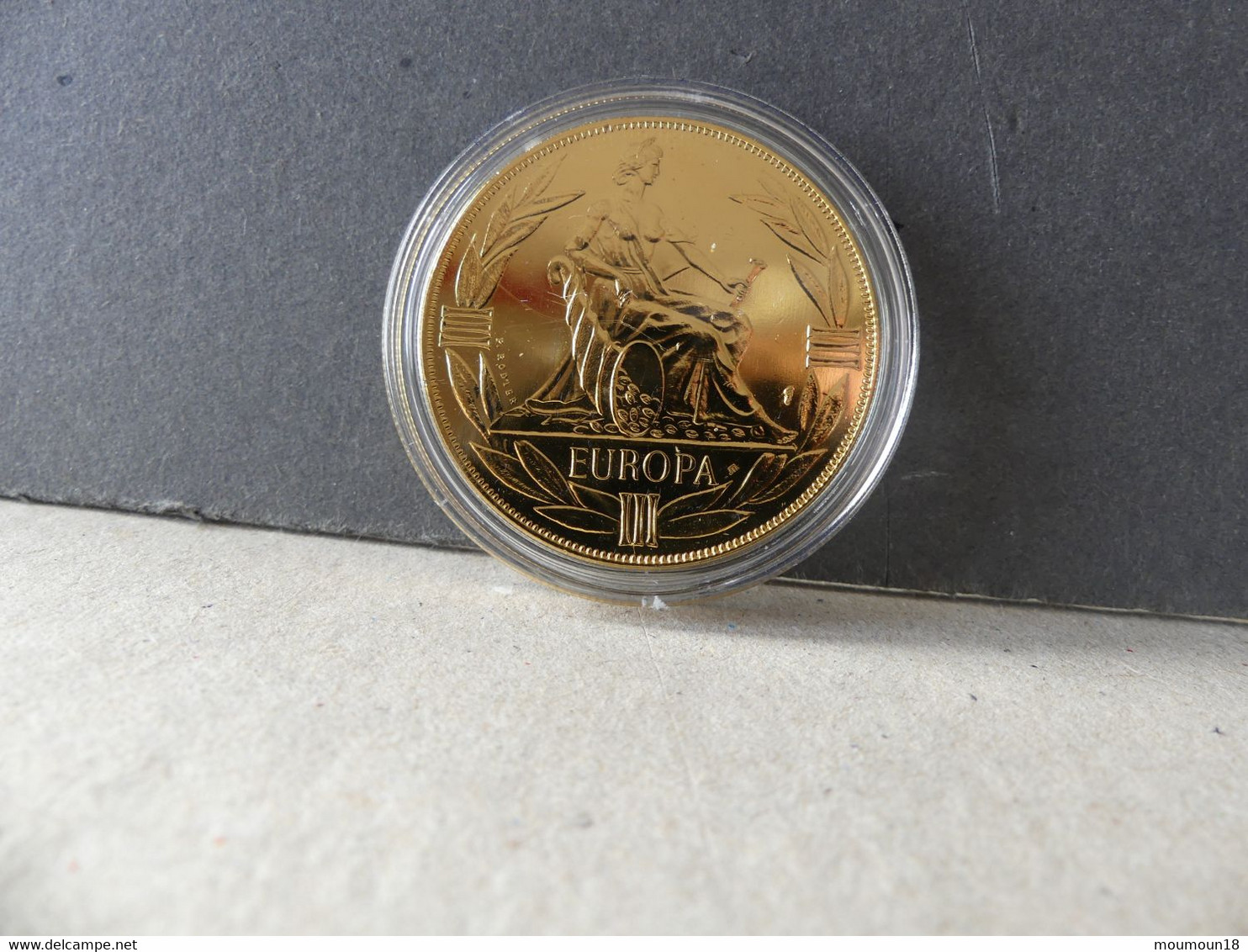 Ecu Euro Europa 1984 Trésor Du Patrimoine Monnaie De Paris - Variëteiten En Curiosa