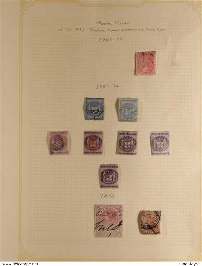 1857 - 1913 REVENUES Used Collection On Leaves Including 1857 Customs No Wmk 1½d Blue (x2) And 3d Violet (x3), 1874 Cust - Jamaica (...-1961)