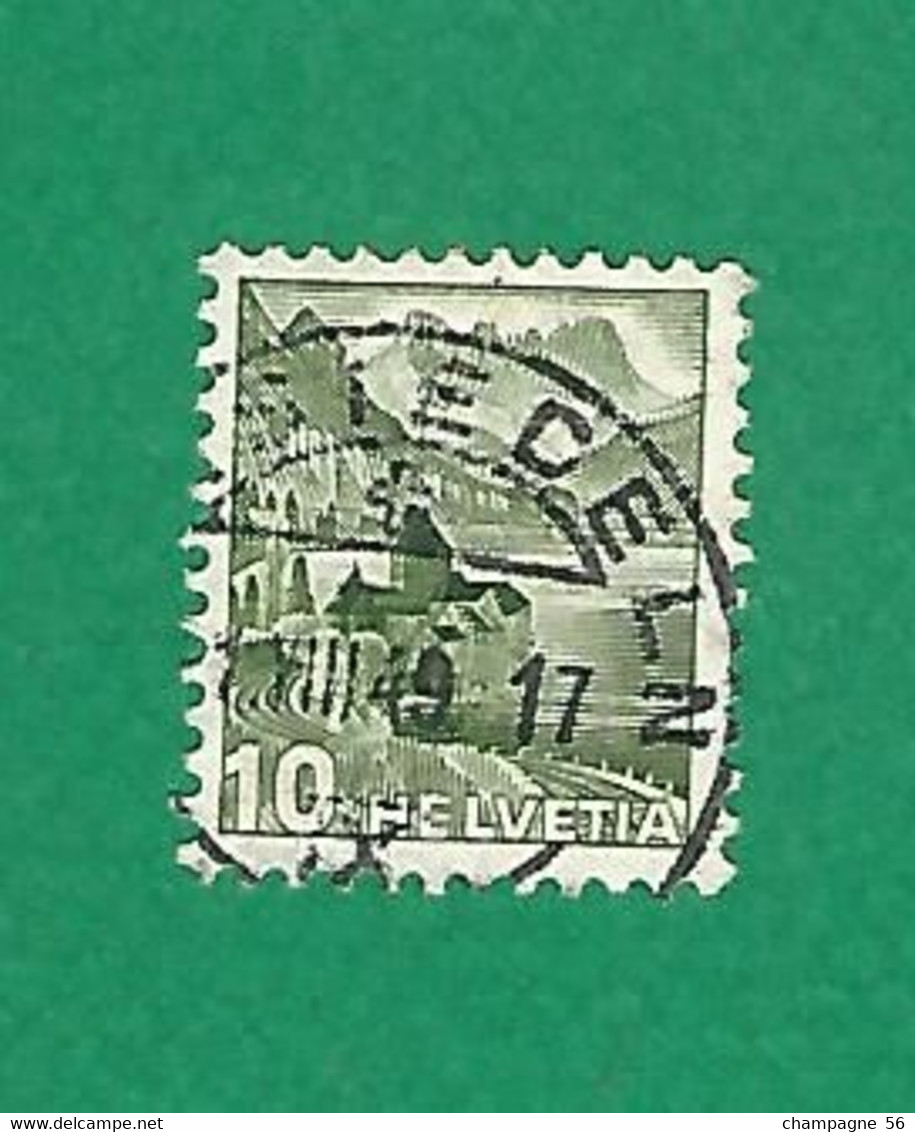 1948 N° 462 VERT 10 C ( T ) OBLITÉRÉ - Used Stamps