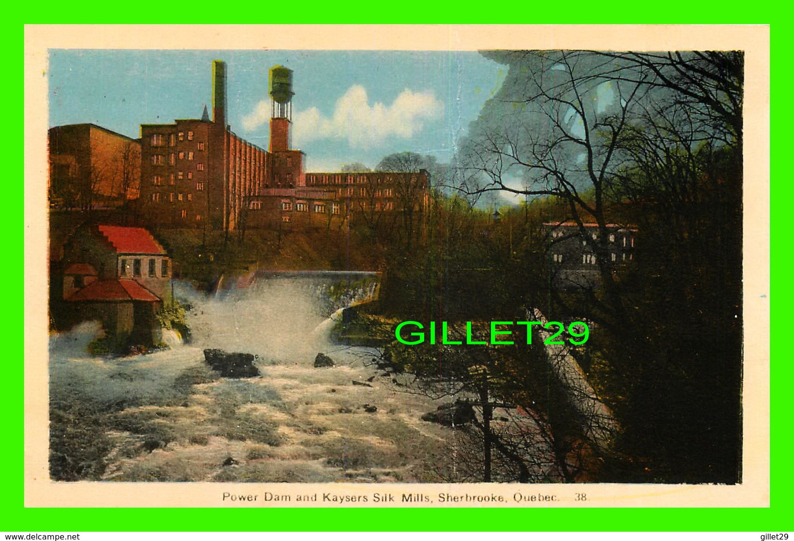 SHERBROOKE, QUÉBEC - POWER DAM & KAYSERS SILK MILLS - PECO - - Sherbrooke