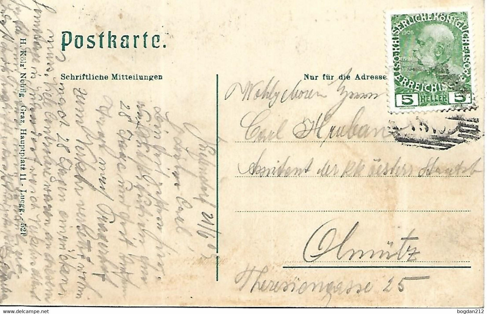 1909 - JUDENDORF STRASSENGEL ,  Gute Zustand, 2 Scan - Judendorf-Strassengel