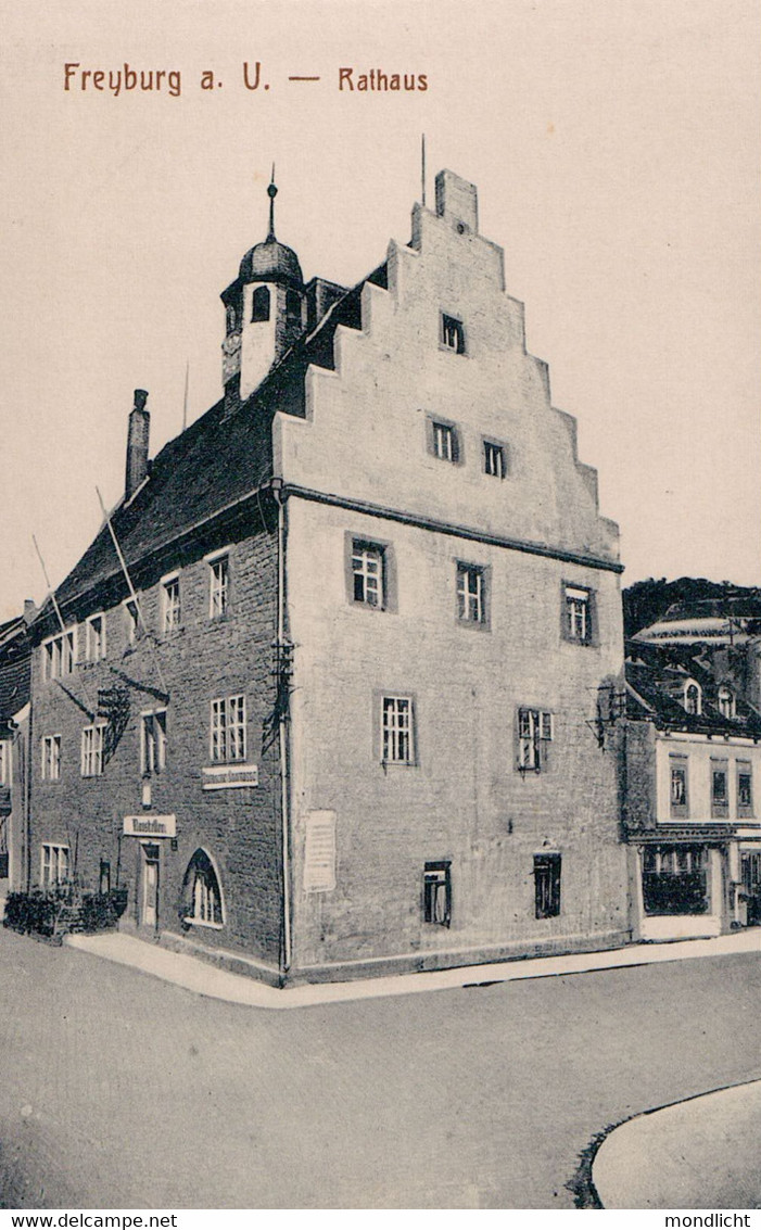 Freyburg (Unstrut). Rathaus, Ratskeller. - Freyburg A. D. Unstrut