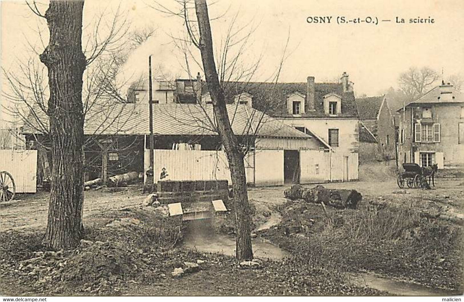 - Val D Oise -ref-803- Osny - La Scierie - Scieries - Bois - Industrie - - Osny