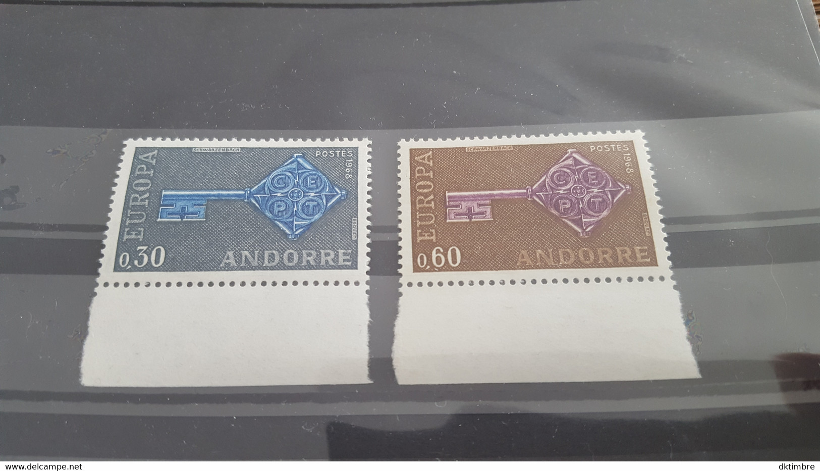 LOT532316 TIMBRE DE ANDORRE NEUF** LUXE N°188/189 VALEUR 25 EUROS - Collections