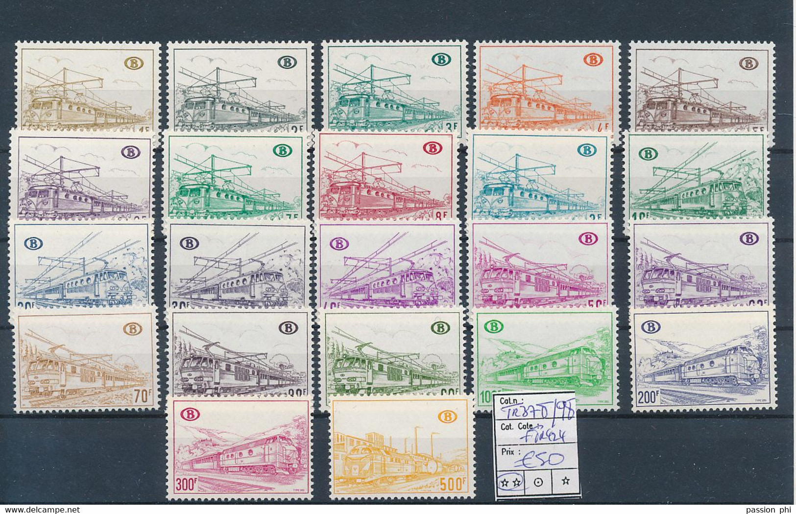 BELGIUM COB TR378/398 + 424 MNH POSTFRIS SANS CHARNIERES - Sonstige & Ohne Zuordnung