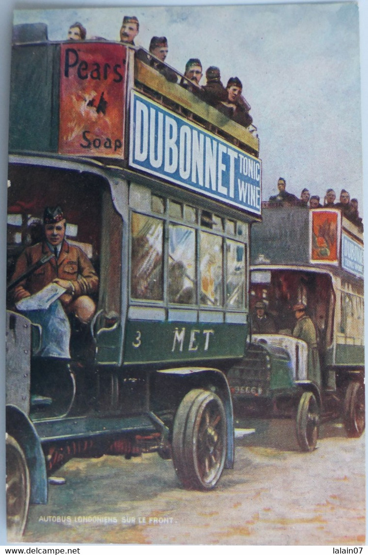 C. P. A. : Publicité : DUBONNET : "Autobus Londoniens Sur Le Front" - Reclame