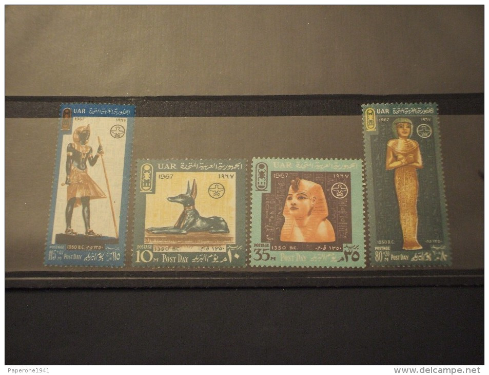 EGITTO - 1967 MONUMENTI 4 Valori - NUOVI(++) - Unused Stamps