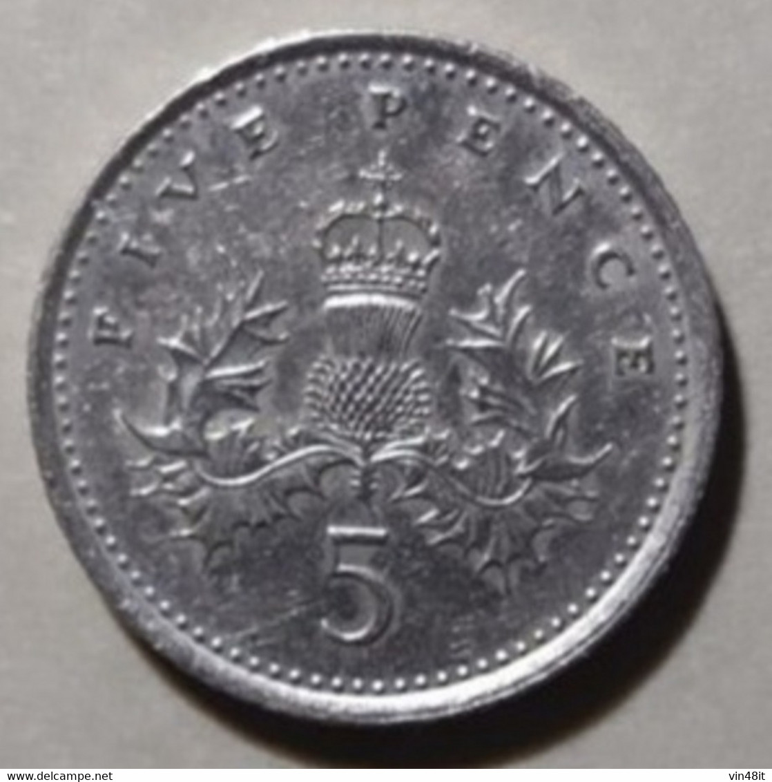 1992  - GRAN BRETAGNA - MONETA DEL VALORE DI 5 PENCE -  USATA - 5 Pence & 5 New Pence