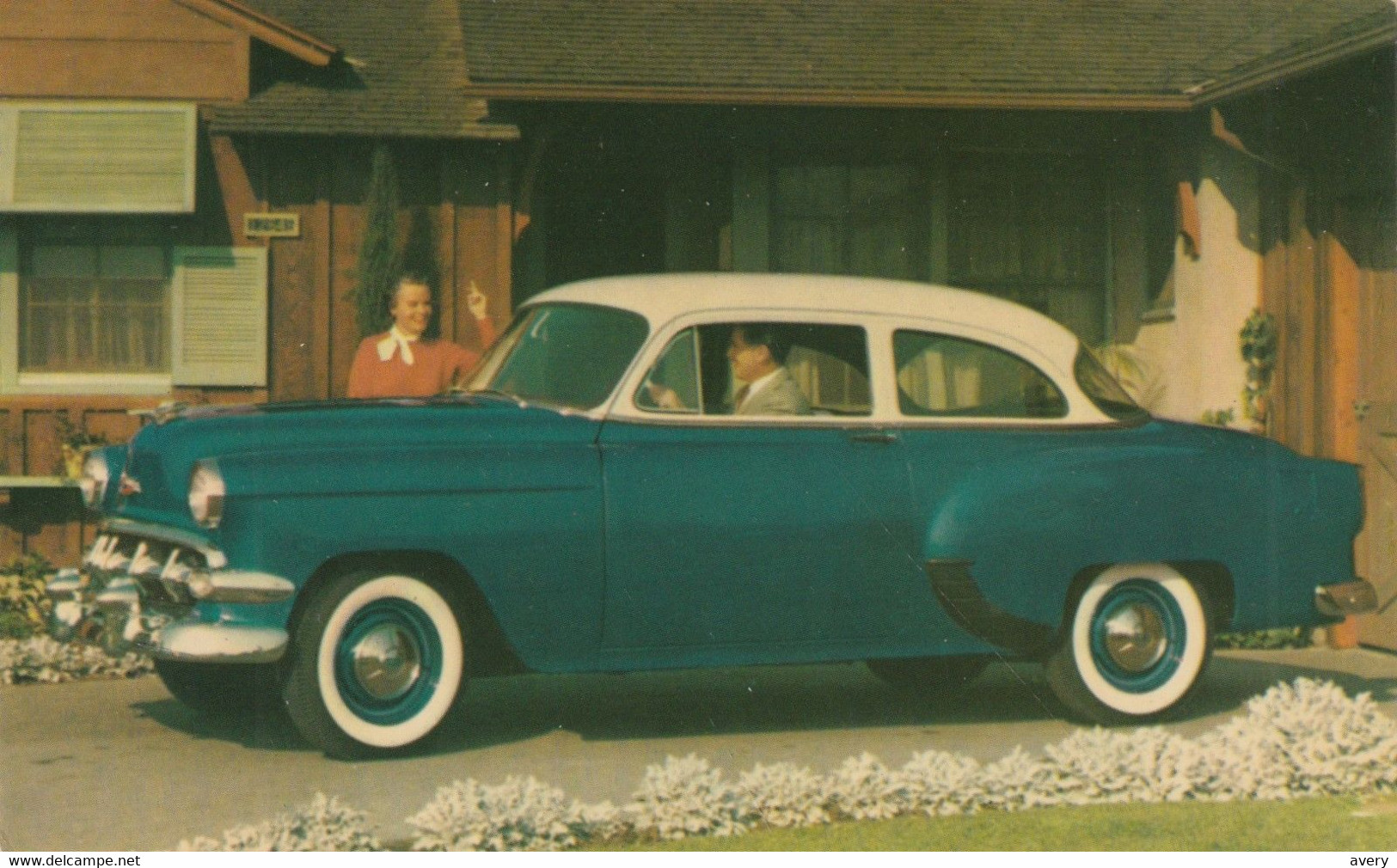 1954 Chevrolet "One-Fifty" Utility Sedan  India Ivory Over Biscayne Blue - Turismo