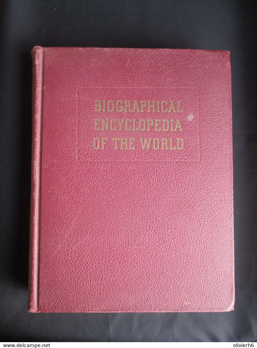 LIVRE (V1927) BIOGRAPHICAL ENCYCLOPEDIA OF THE WORLD 1946 (13 Vues) Institut For Research In Biography Inc. - 1900-1949