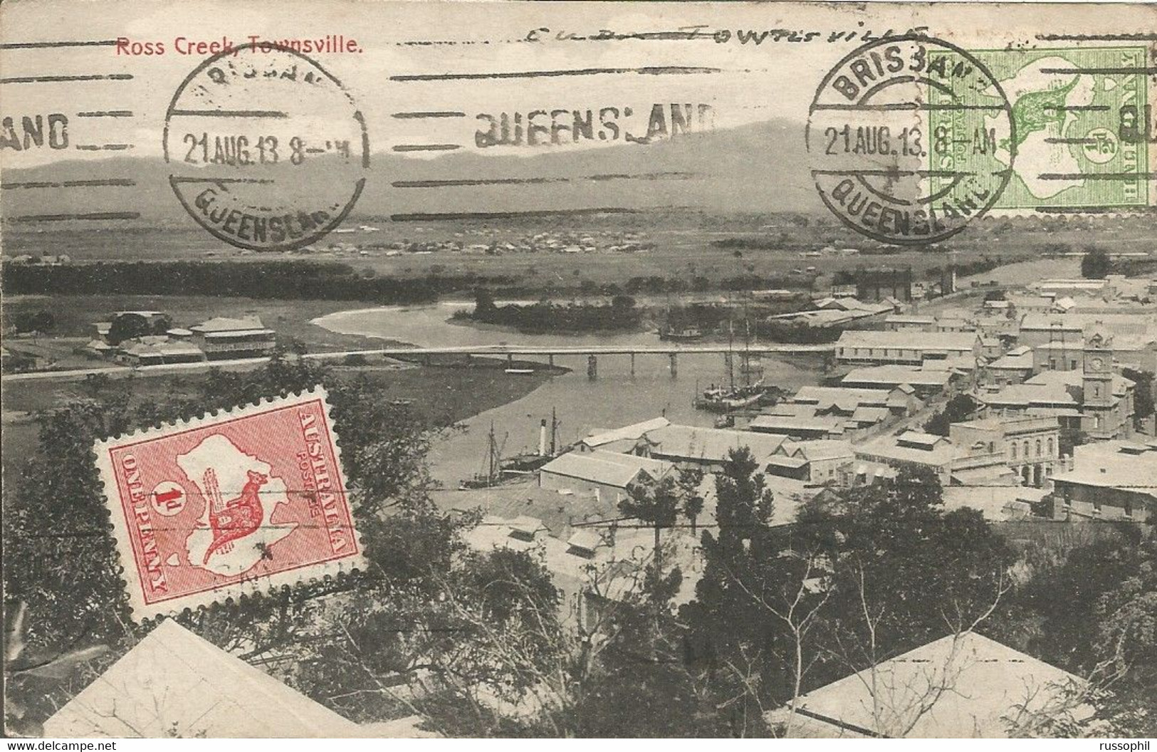 002203 - AUSTRALIA - QLD - ROSS CREEK, TOWNSVILLE  - PUB. CRIPPS - 1913 - Townsville