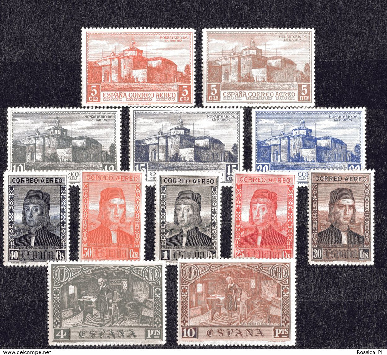 SPAIN 1930, Mi 518-529, Columbus II, MH - Neufs