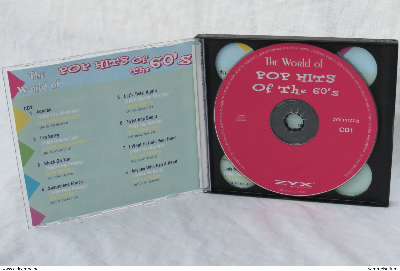 2 CDs "The World Of Pop Hits Of The 60's" Div. Interpreten - Hit-Compilations