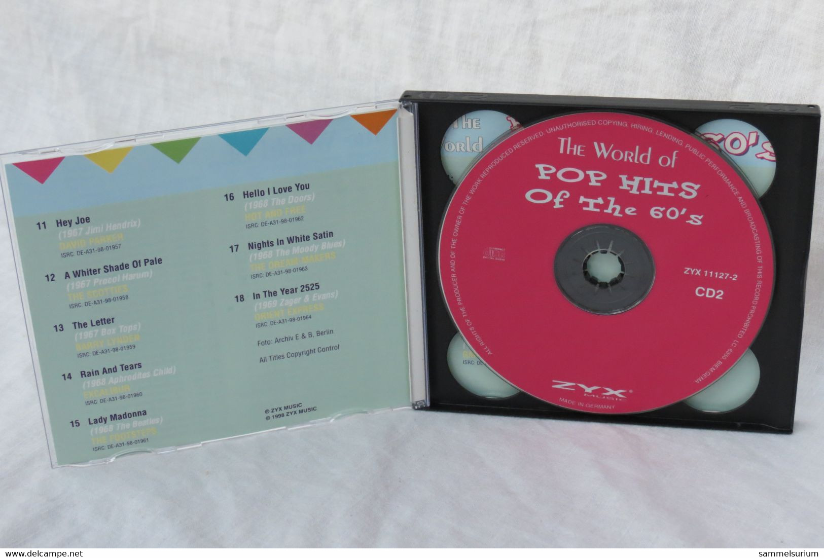 2 CDs "The World Of Pop Hits Of The 60's" Div. Interpreten - Compilations