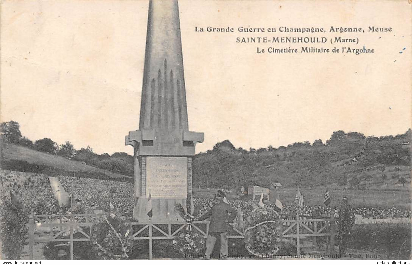 Ste Menehould           51         Cimetière Militaire De L'Argonne     (voir Scan) - Sainte-Menehould