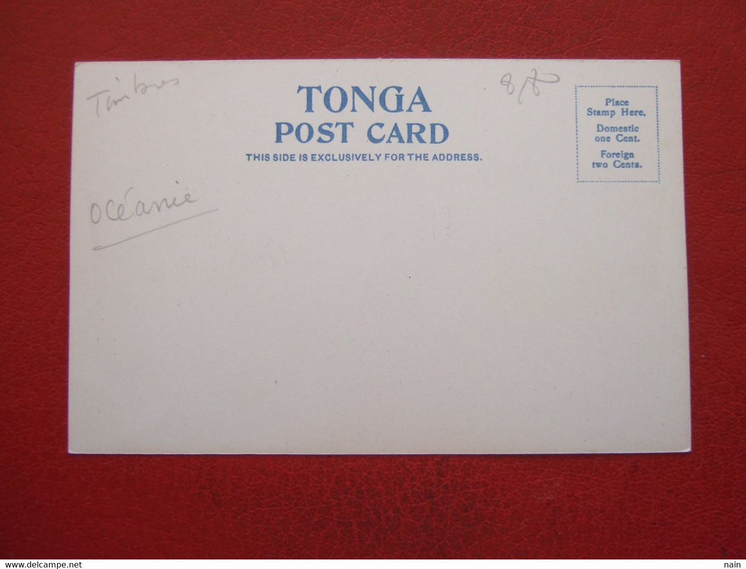 TONGA - " TIMBRES DU TONGA  "- " SUP CARTE '" ---- - Tonga