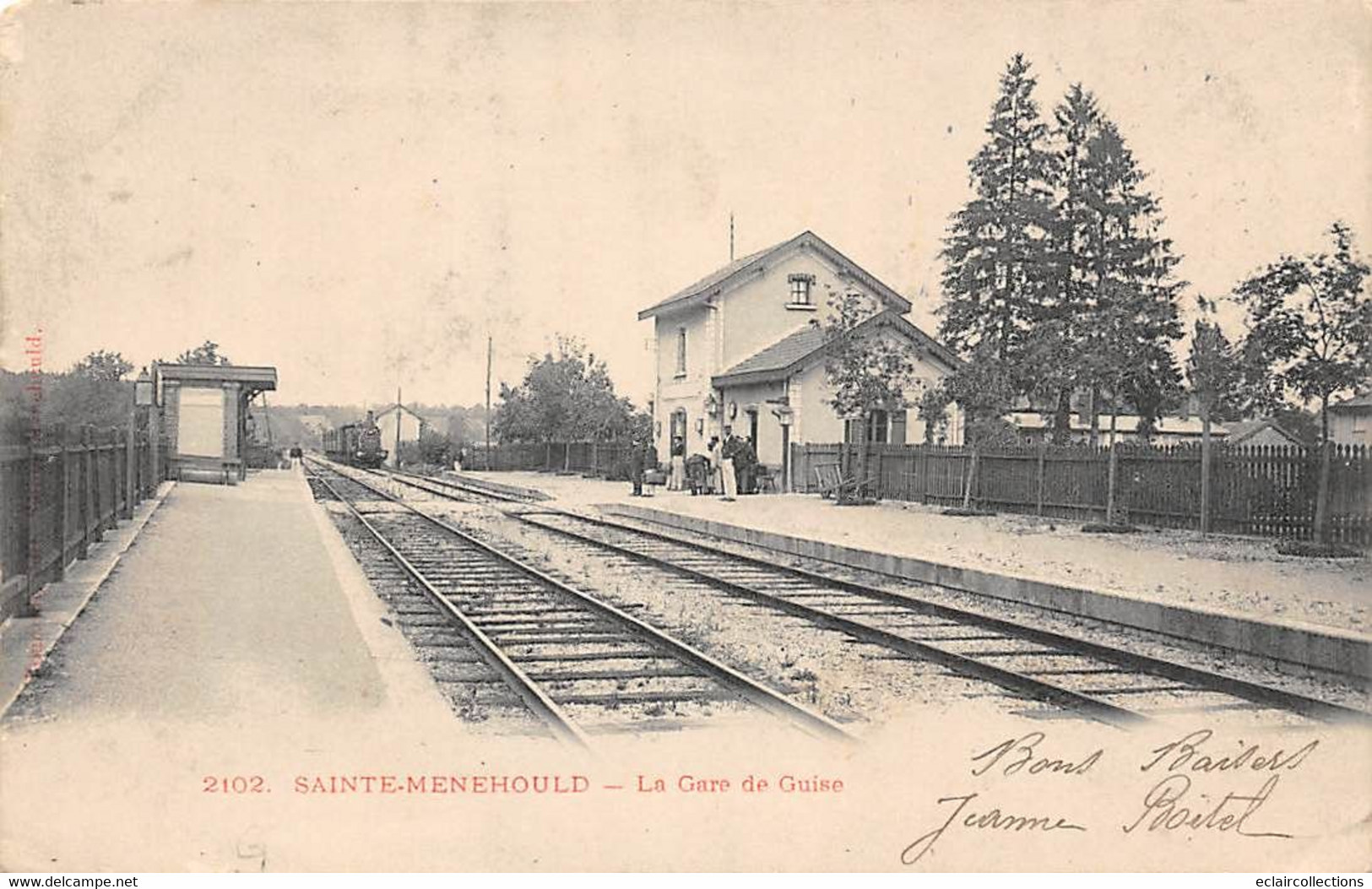 Ste Menehould           51            Intérieur De La Gare De Guise         N°  6        (voir Scan) - Sainte-Menehould