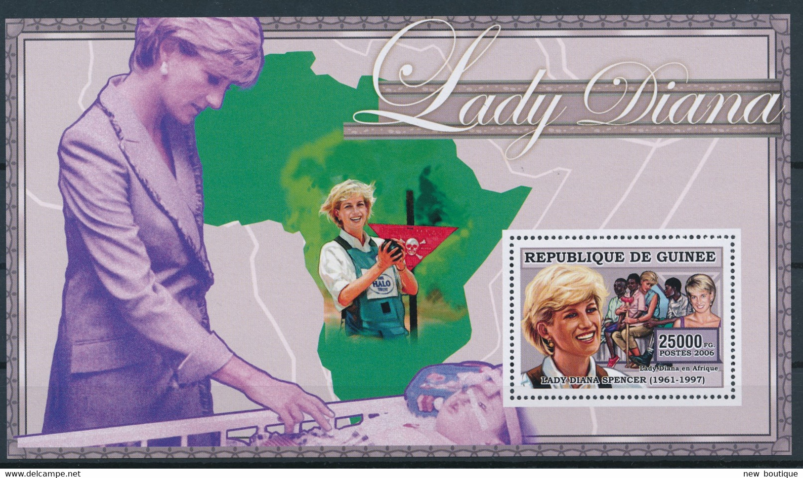 NB - [401761]TB//**/Mnh-Guinée 2006 - Lady Diana En Afrique - Königshäuser, Adel