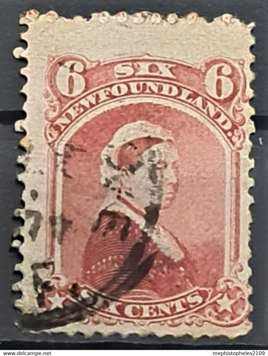 NEWFOUNDLAND 1870 - Canceled - Sc# 35 - 6c - 1865-1902