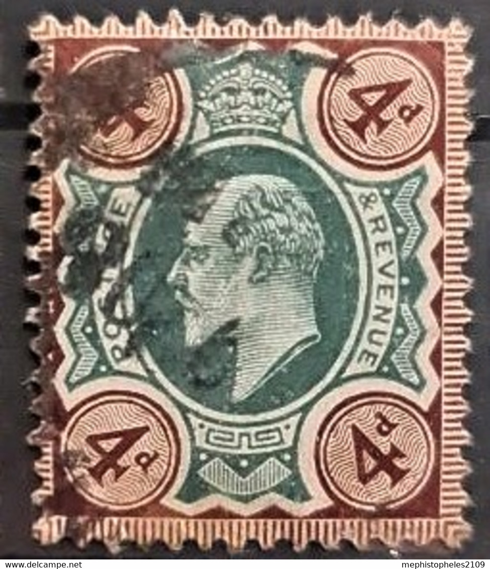 GREAT BRITAIN 1902 - Canceled - Sc# 133a - 4d - Oblitérés