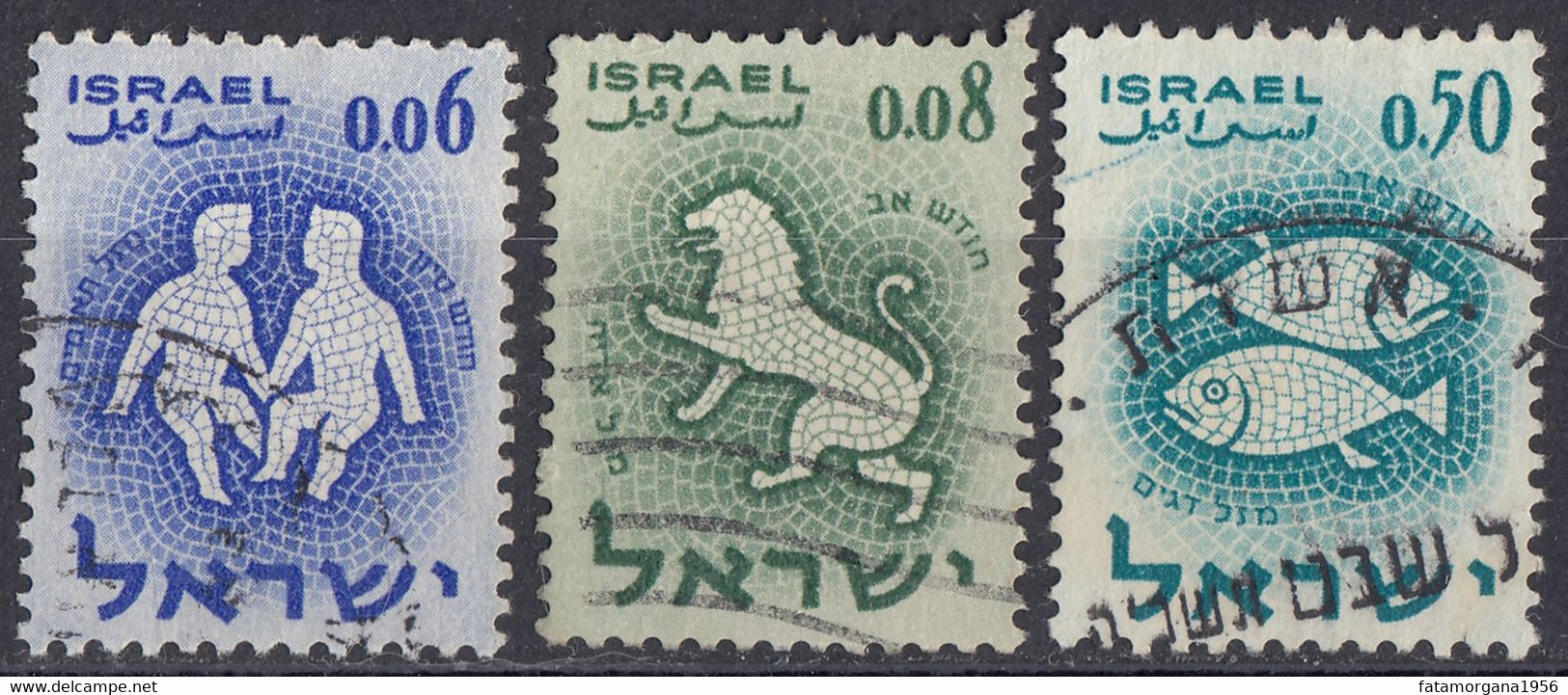 ISRAELE - 1961 - Lotto Di 3 Valori Usati: Yvert 188, 190 E 197. - Usados (sin Tab)