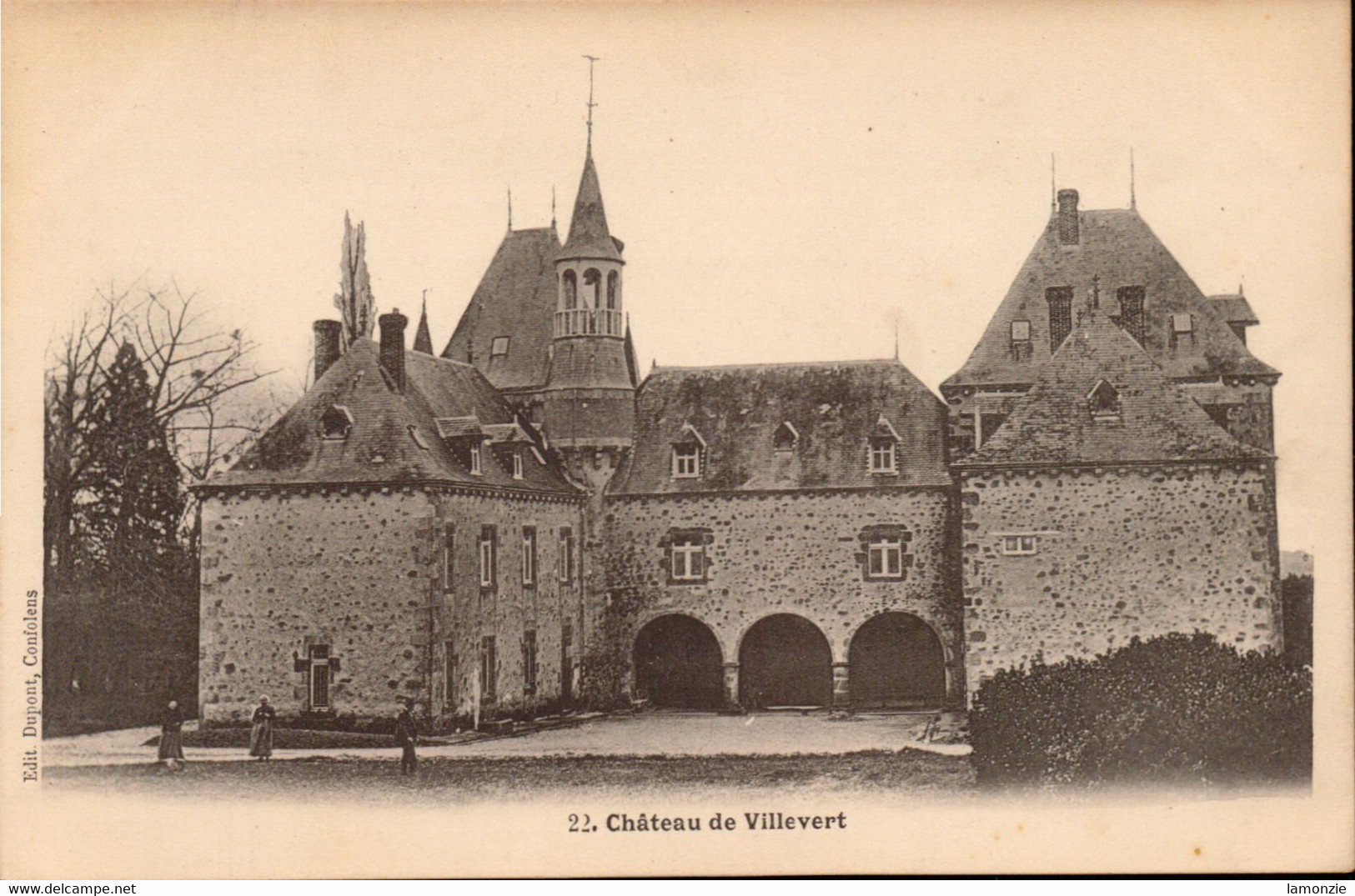 ESSE. Cpa Pionnière.   - Château De Villevert .     ( Scans Recto-verso) - Andere & Zonder Classificatie